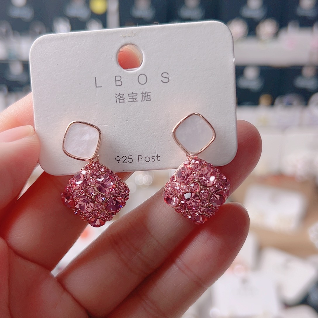 琉璃纯铜合金耳环的