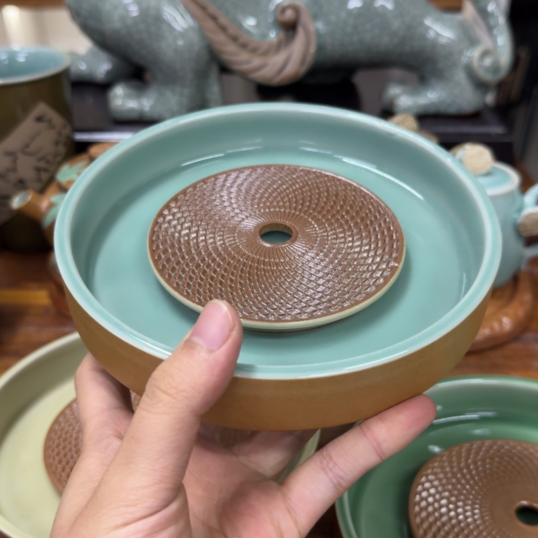 龙泉青瓷茶具微瑕1709