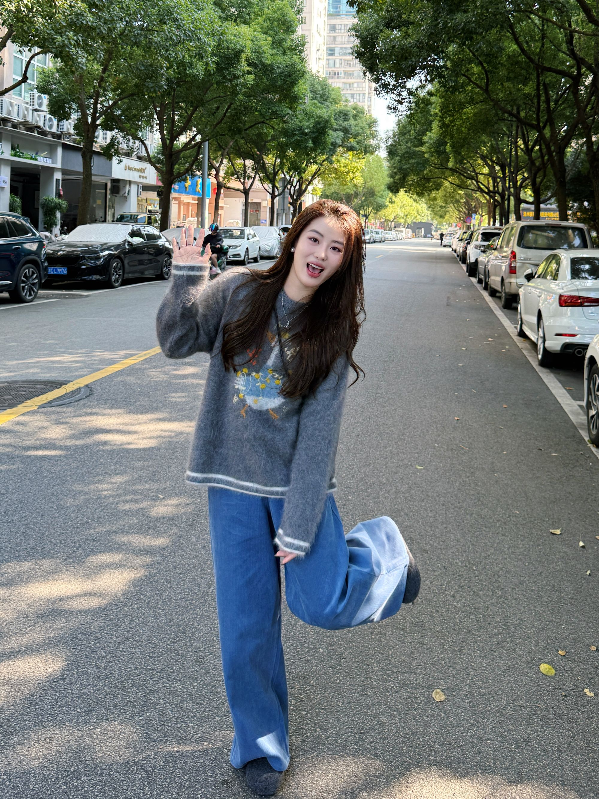 拿捏！重工提花拉毛针织套头衫