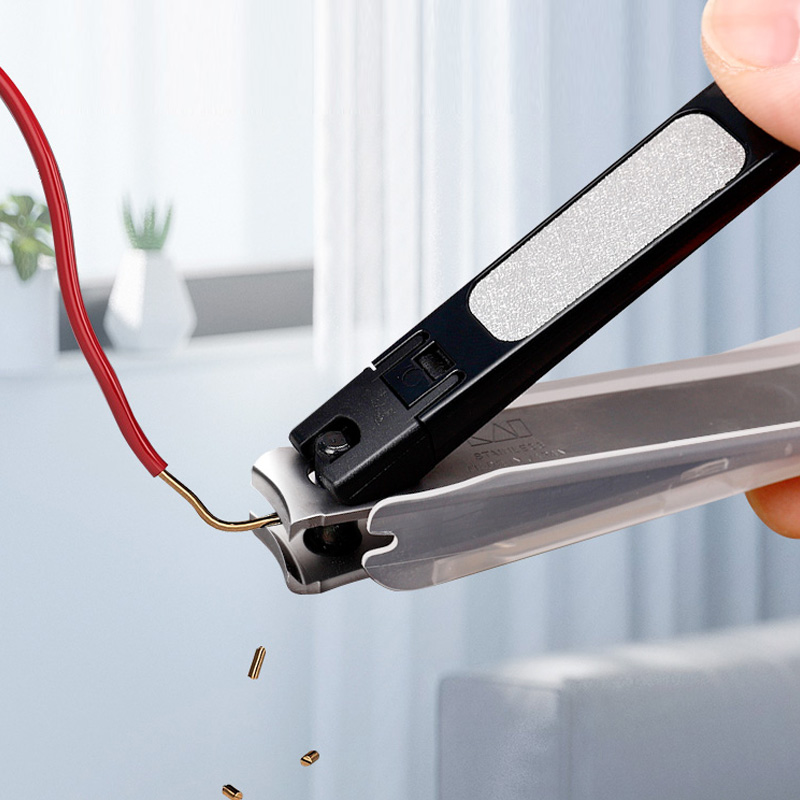 日本进口贝印指甲刀 不锈钢防飞溅指甲剪指甲钳修剪手脚指甲