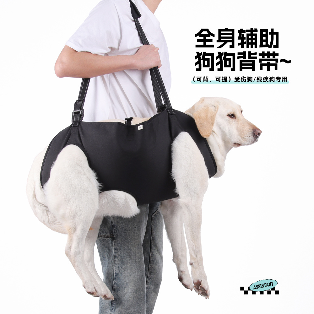 新款宠物辅助带老年犬残疾犬康复出行胸背可调节牵引绳