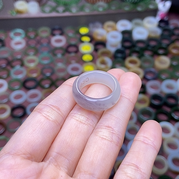 和田玉戒指未镶嵌17.1如画