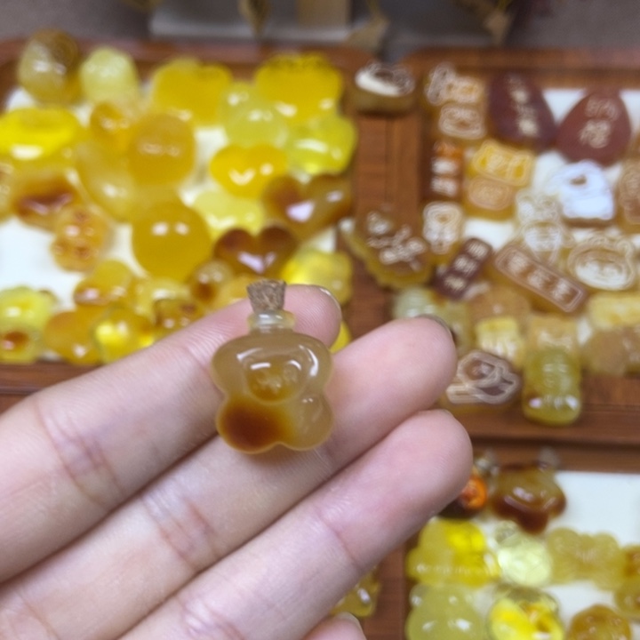 橄榄核吊坠许愿瓶115