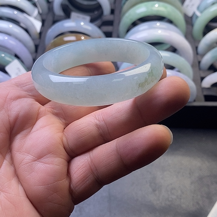 正***善翡翠未镶嵌手镯正