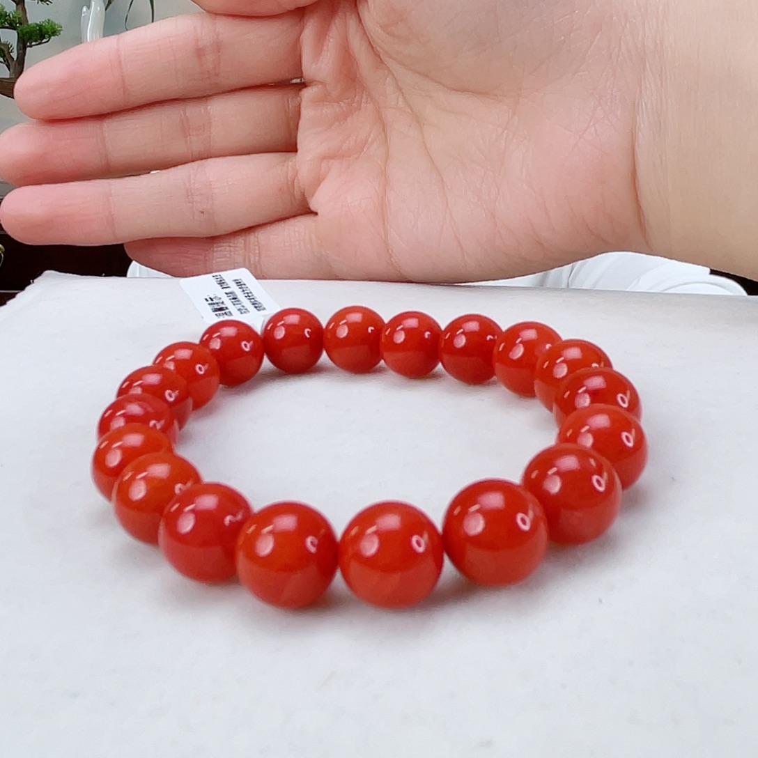 南红玛瑙手链未镶嵌南红10