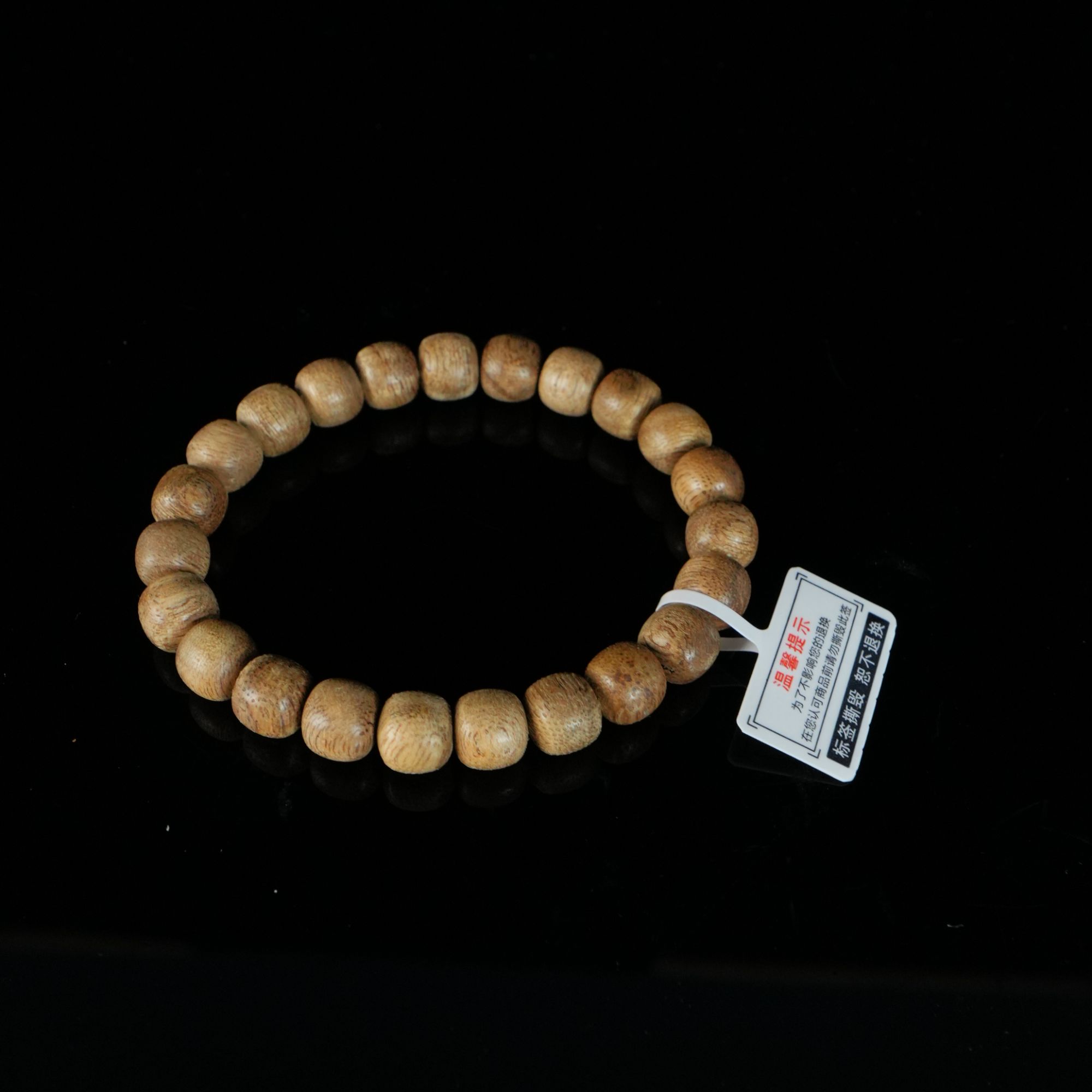 DY-B6874 西马粗纹老料老型花珠手串 0.8x0.9cm 4.5g