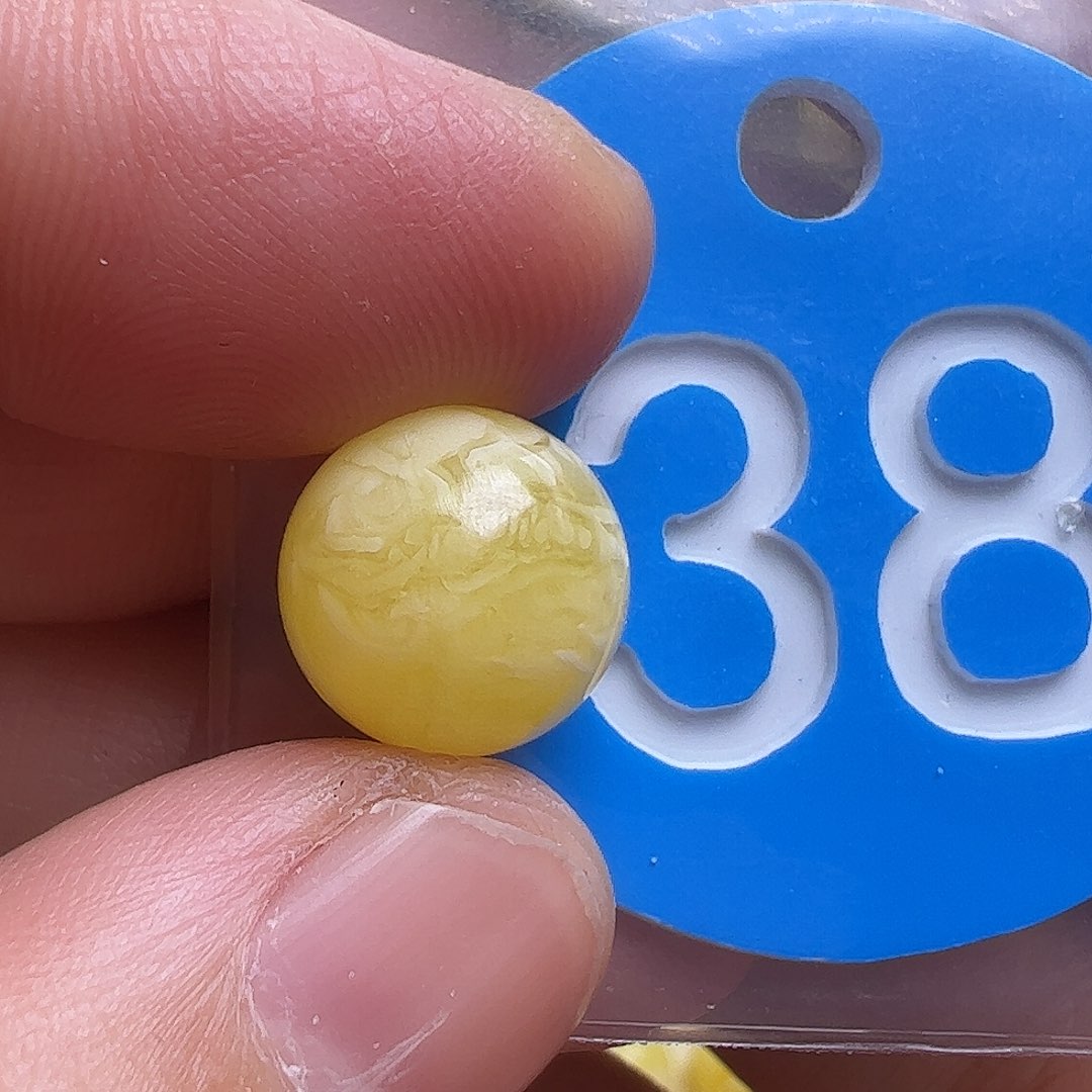 蜜蜡未镶嵌珠宝奇石11mm皮点