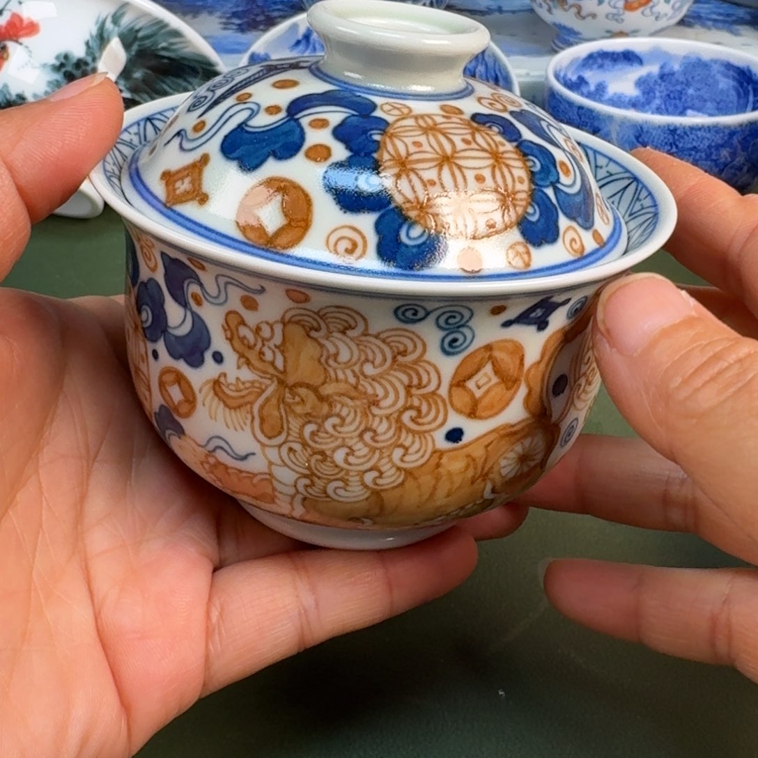 陶景德镇纯手绘茶具圆圆213