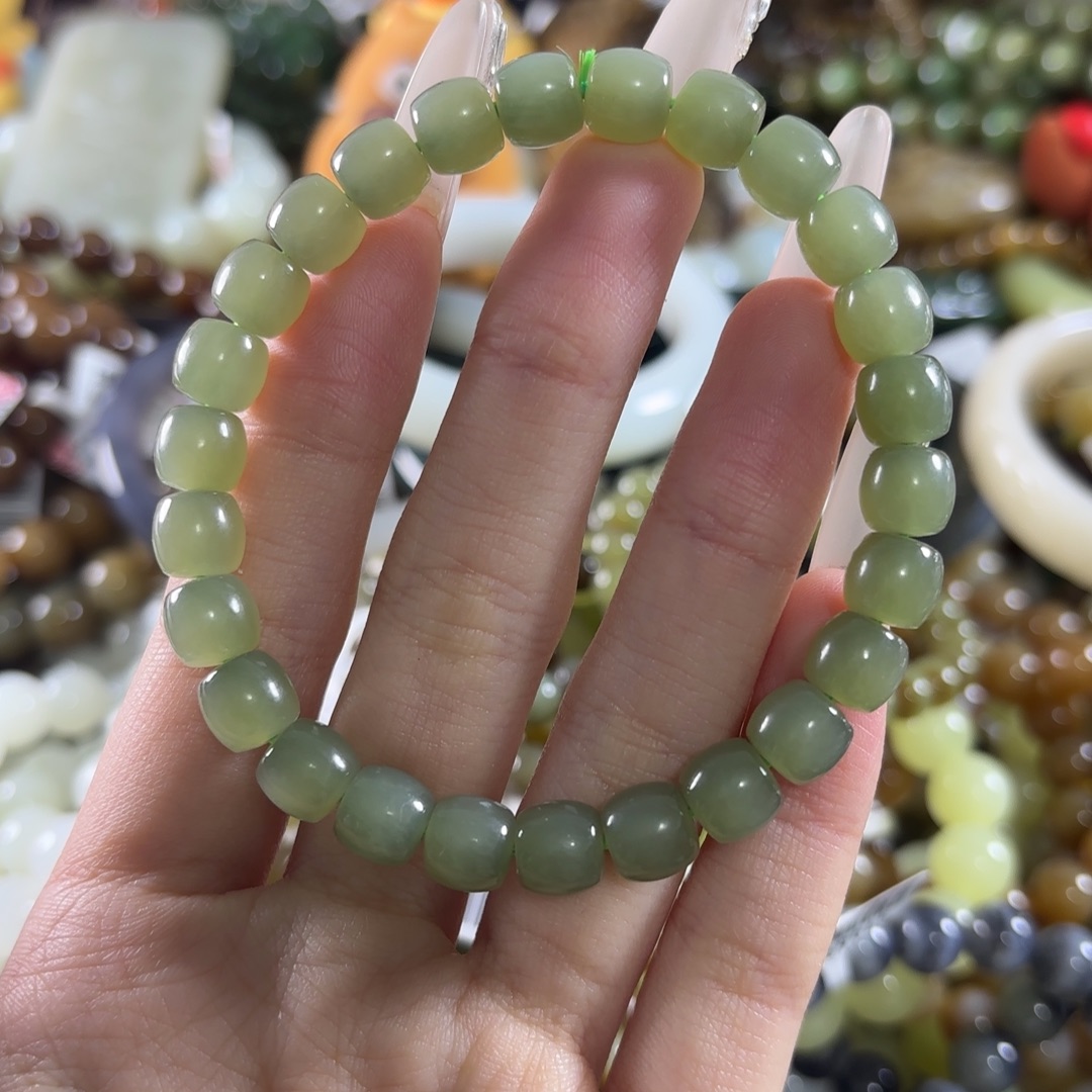 和田玉未镶嵌手链153