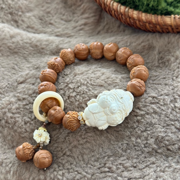 吉月蜜蜡清水漂蒙奇奇灌篮高手极简手串