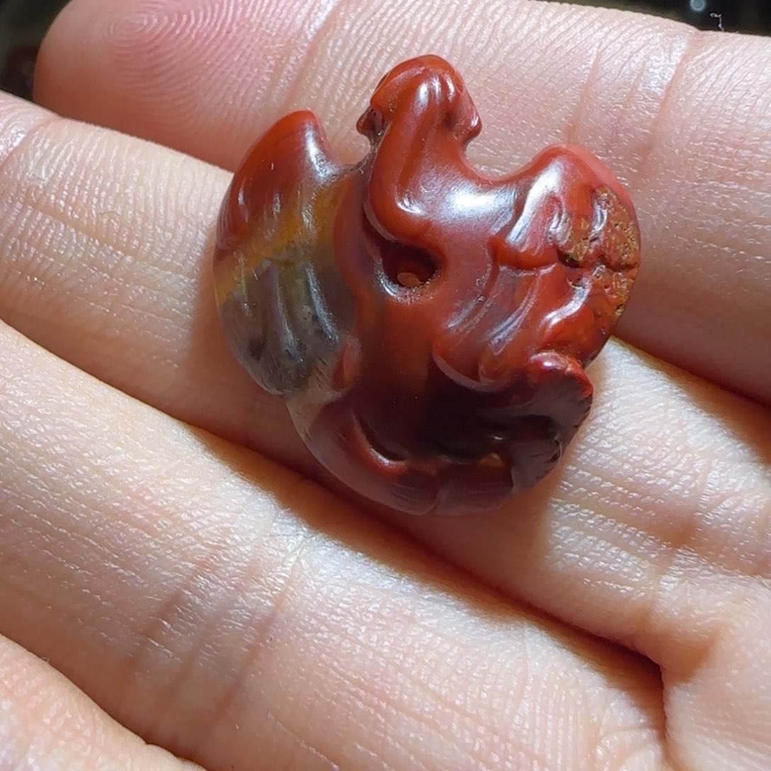 行***野和田玉（糖玉）未镶嵌挂件