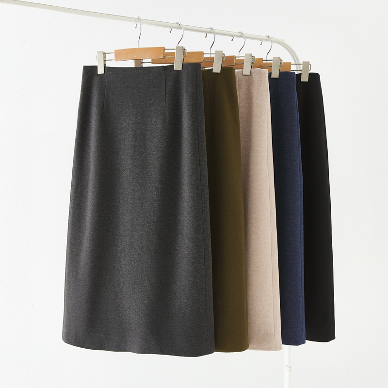 【饭饭专属】毛呢料【42-90cm】冬款A字款高腰半身裙职业裙百搭款