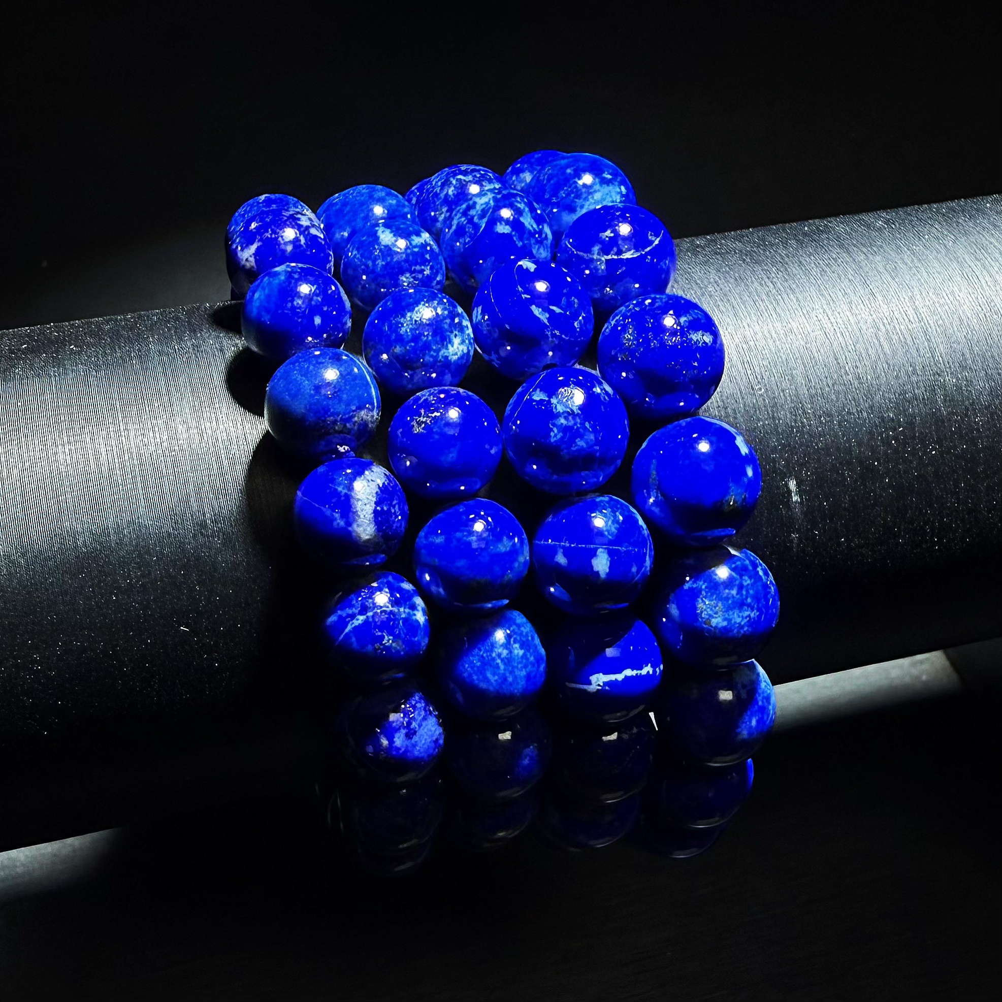 SJ772 青金石圆珠单圈手串-多样性发其一