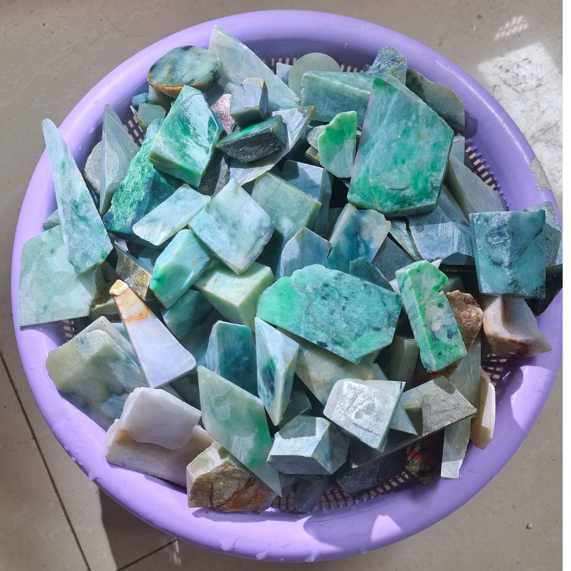 天然A货翡翠种水小边角多样性发一包