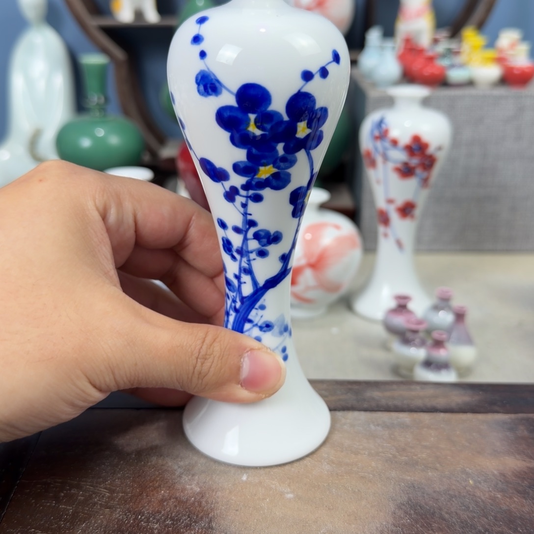 陶瓷手工小花器摆件