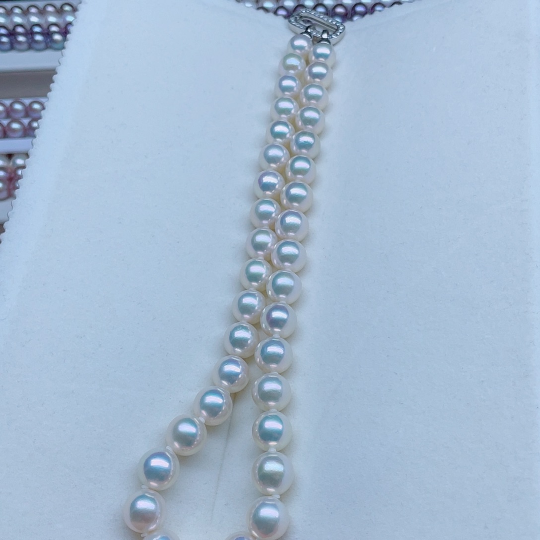 淡水珍珠银S925镶嵌颈饰