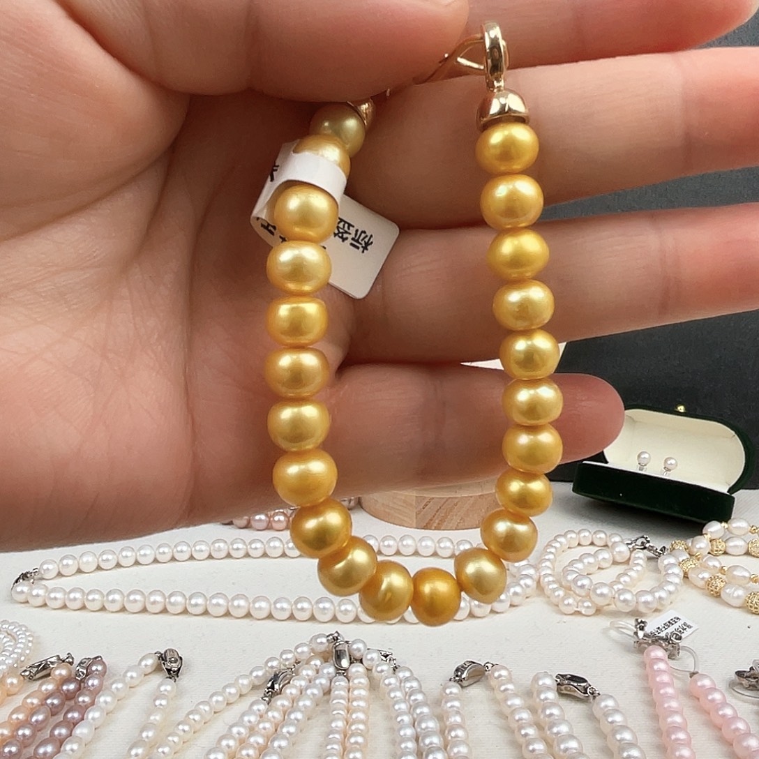 银S925镶嵌颈饰淡水珍珠