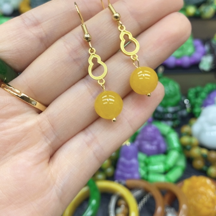 翡翠未镶嵌颈饰耳坠33