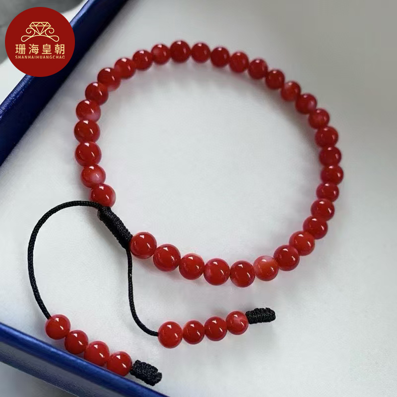 非金属木质手链 珊海皇朝AK珊珊手串圆珠手链5.3-5.7mm9.6g