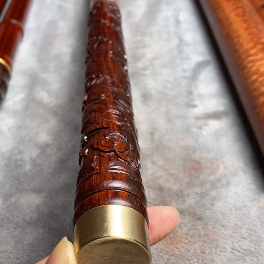 大果紫檀（缅甸花梨）我**情龙双节棍