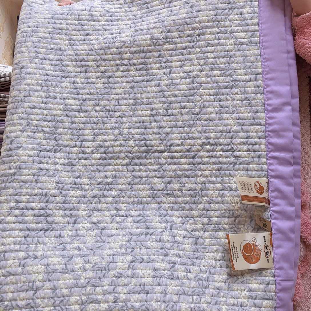 水洗布孤品微瑕1.5米×2.25米紫色枝繁叶茂