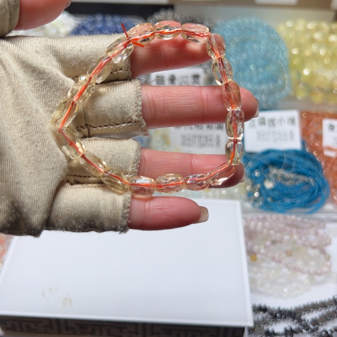 水晶未镶嵌手串天然