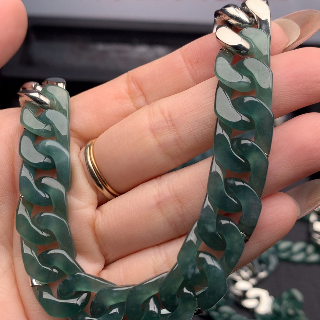 翡翠未镶嵌手链翡翠手链10001