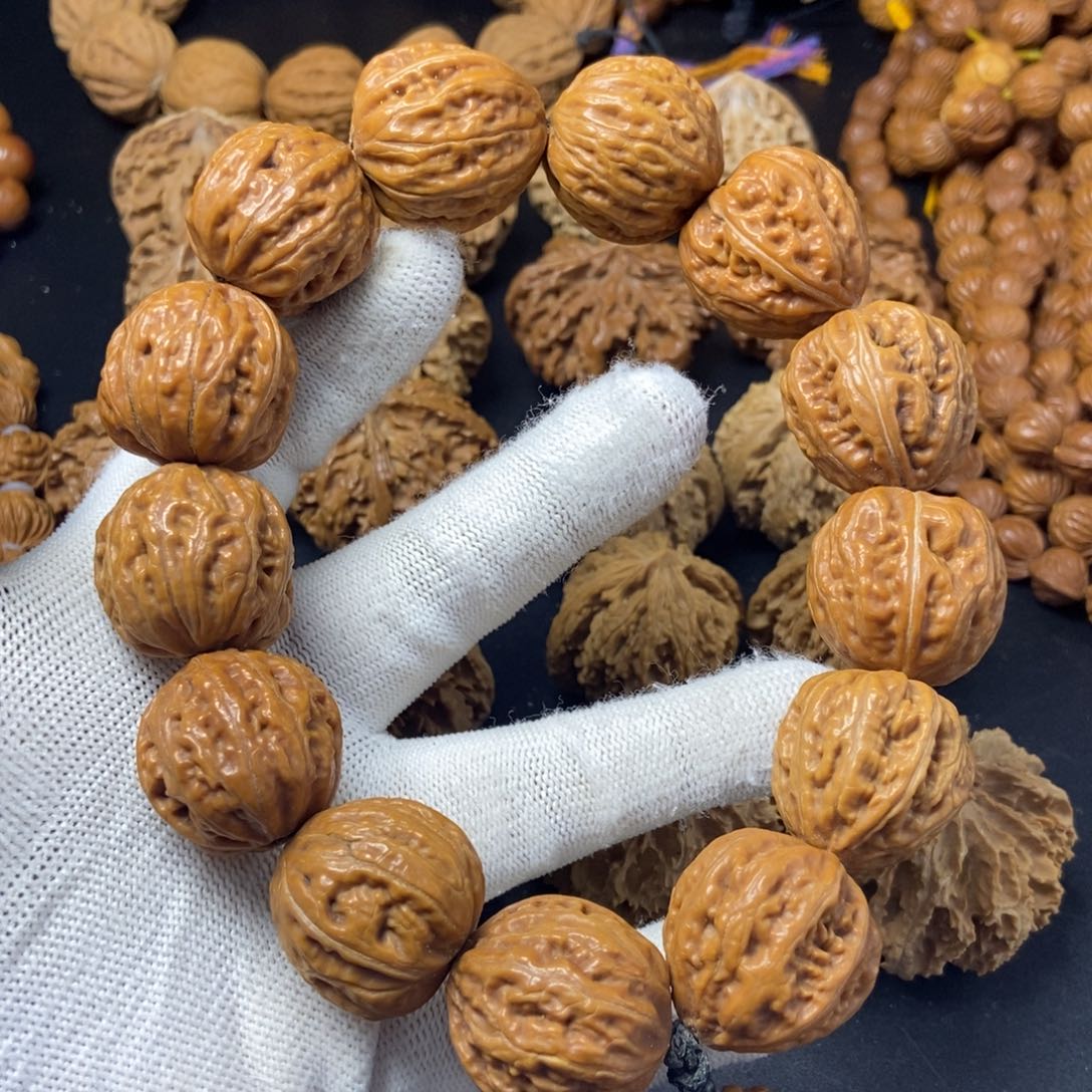 桃核把件秦岭核桃手持26+