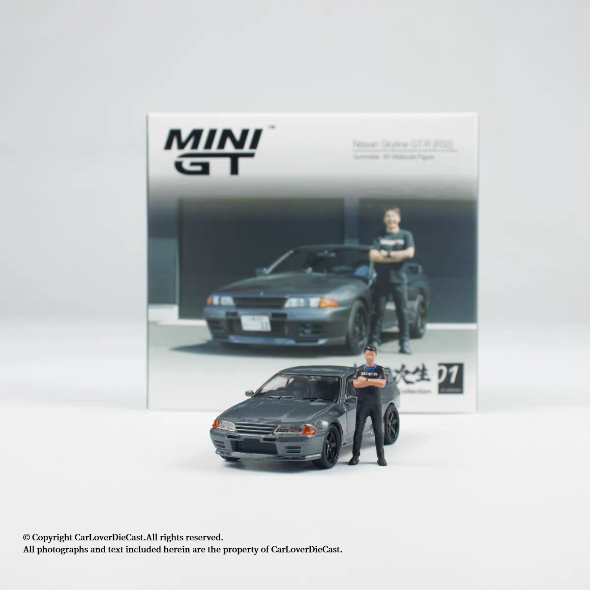 MINIGT 1:64  日产天际线 GTR R32  人偶套盒869  合金汽车模型