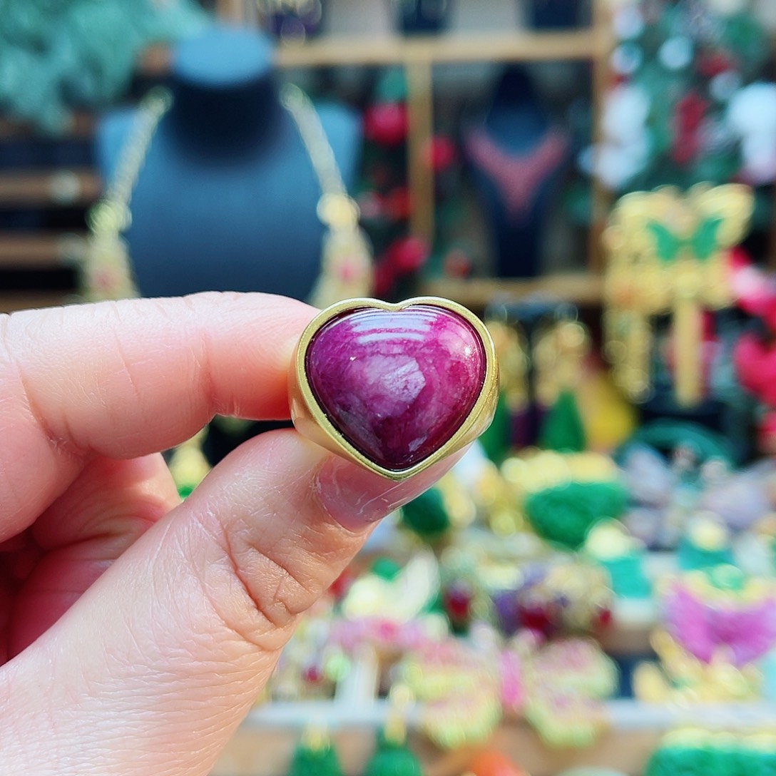 银S925镶嵌戒指红宝石48小时鉴赏期