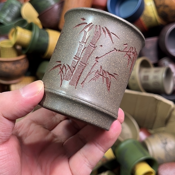 紫砂茶杯全手工紫砂主人杯