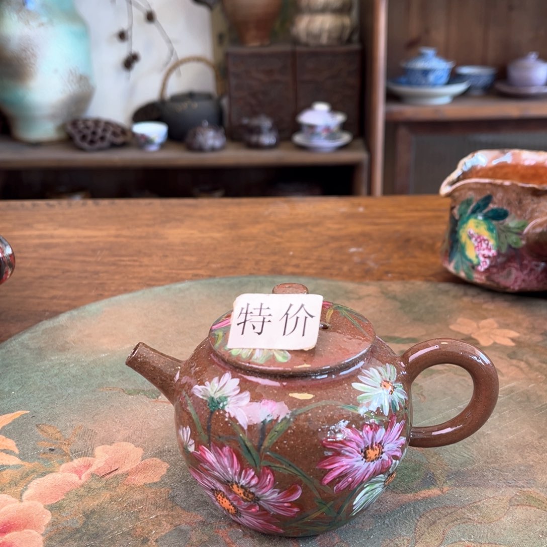 杯水*间柴烧手工手绘陶瓷