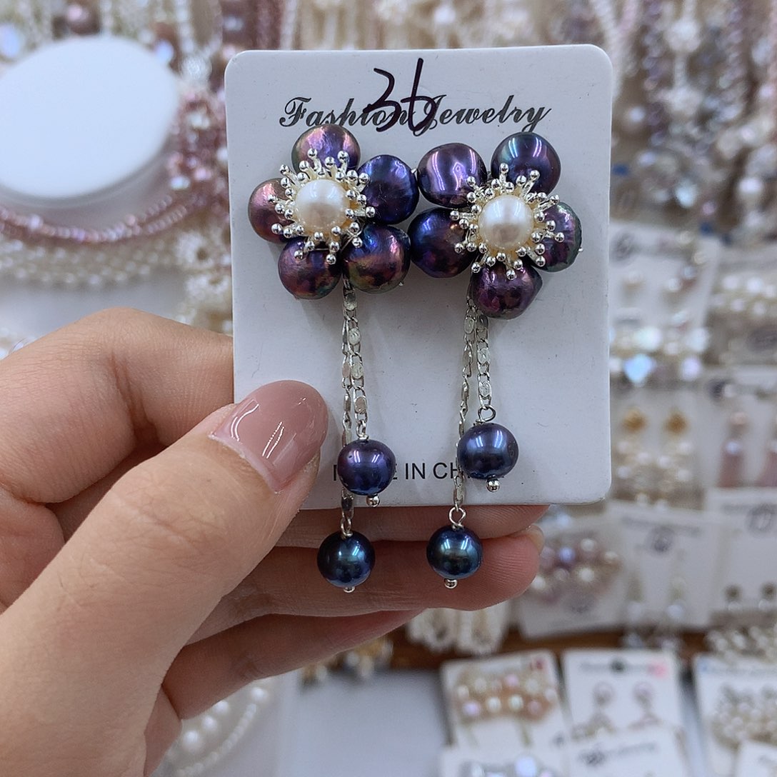 项圈银S925镶嵌淡水珍珠