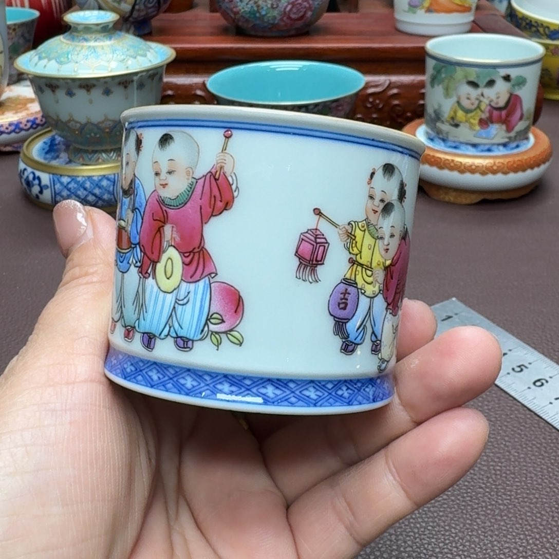 瓷片景德镇仿古手工制作精品展示