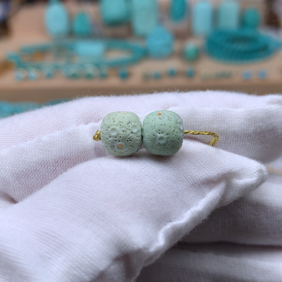 绿松石菜籽黄8.5未镶嵌