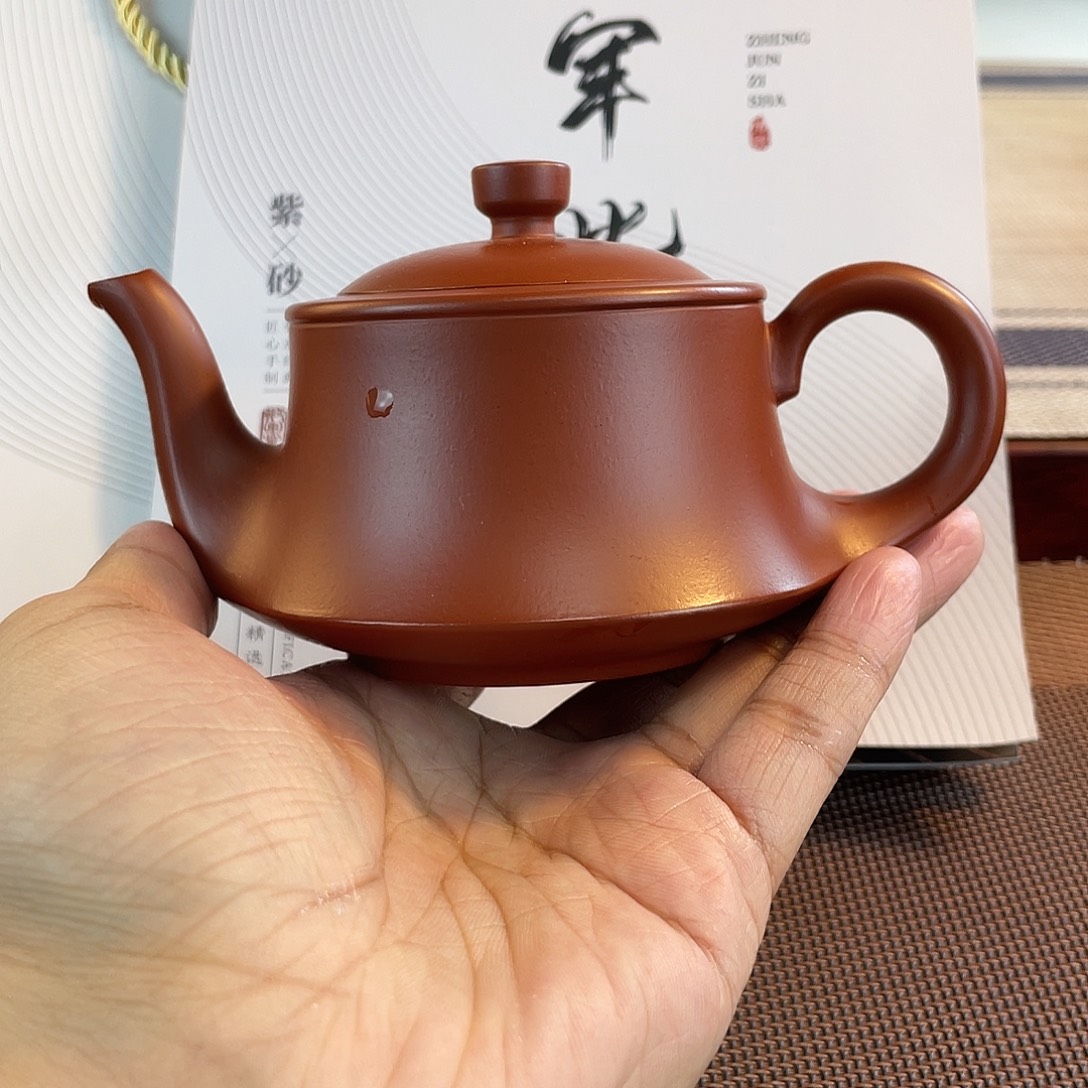 壶紫砂原矿朱泥一帆风顺