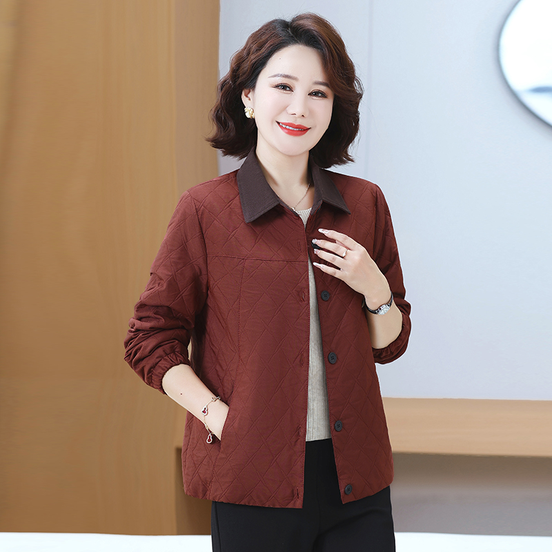 【丽姐家】秋季新款妈妈装上衣女棒球服短外套秋季女装翻领时尚