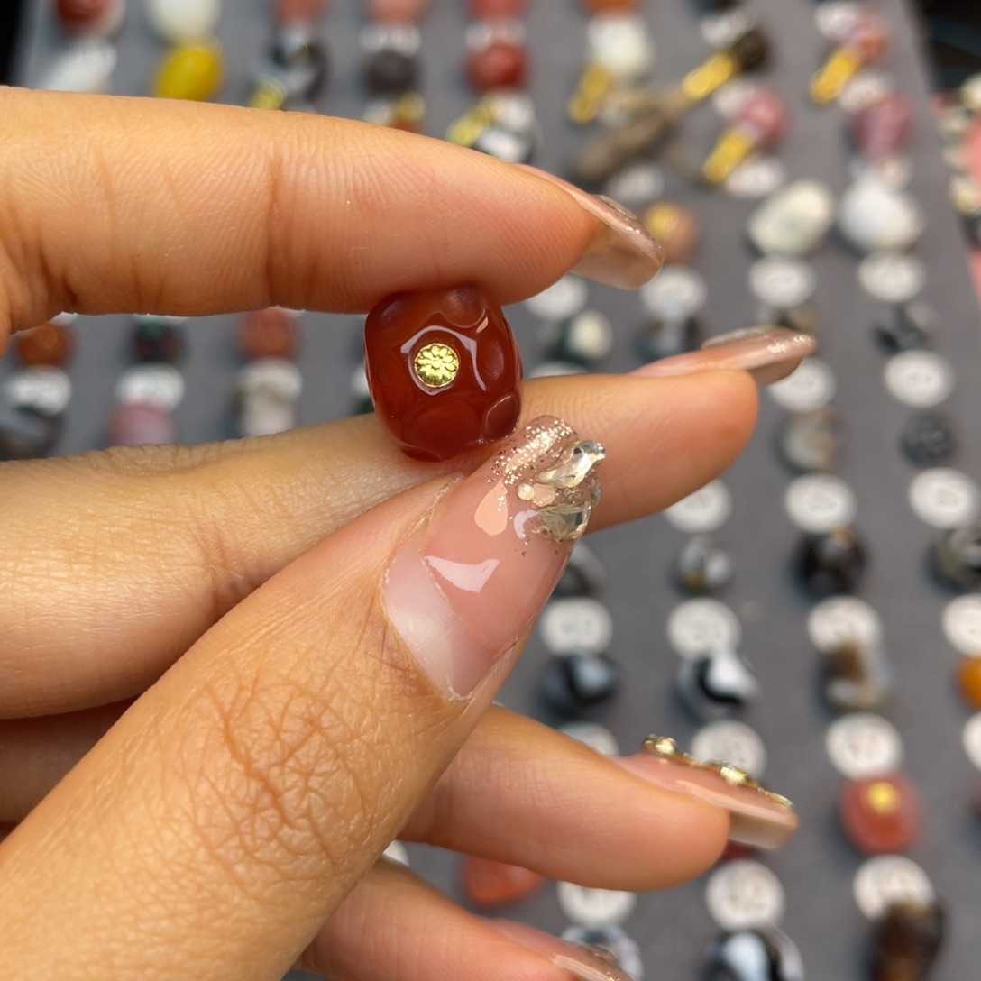 玛瑙/玉髓配饰合金甘*明