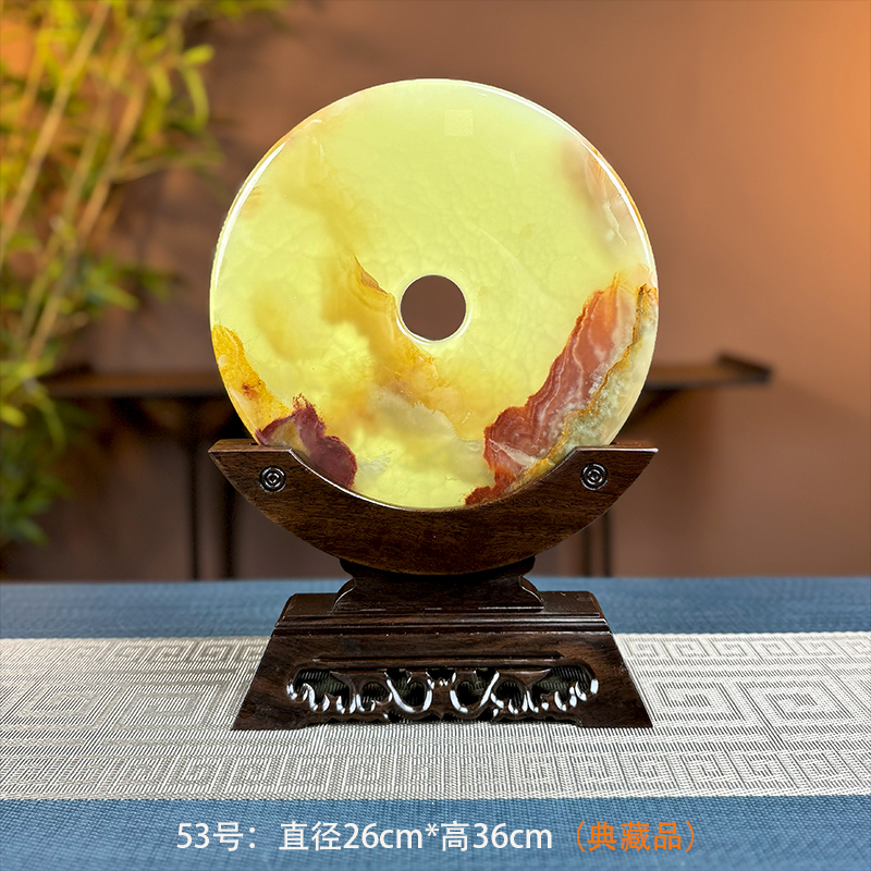 《26公分平安扣53号》中式摆件乔迁开业办公室客厅高档摆设