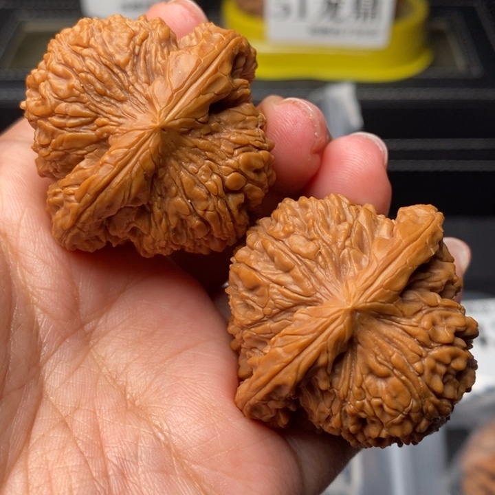 文玩核桃把件43球疆