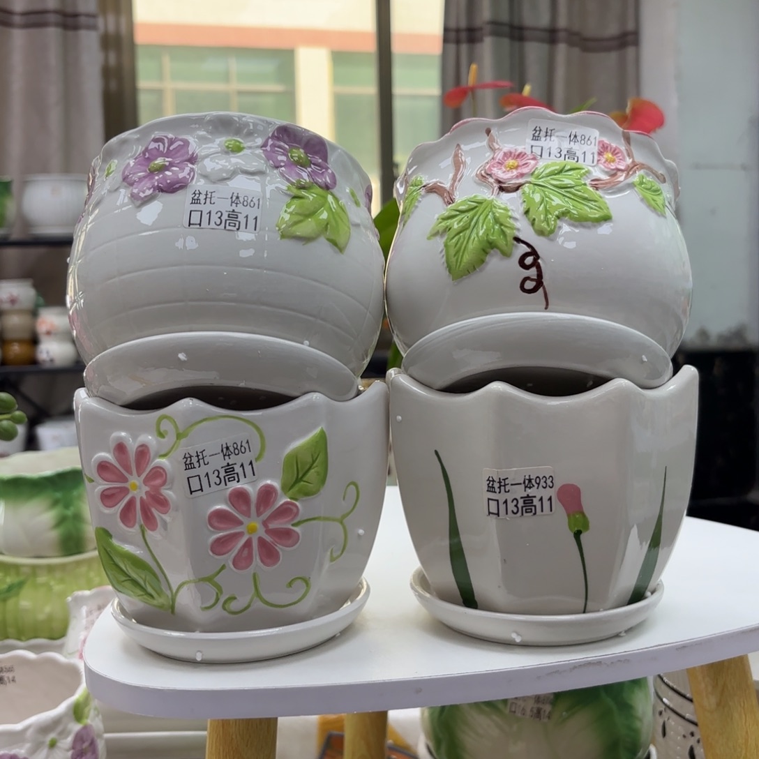 @夏西陶瓷花盆@@5861