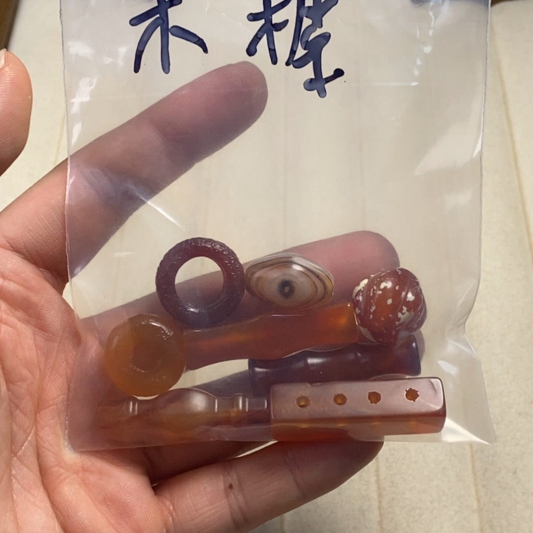 木***樨玛瑙/玉髓未镶嵌颈饰