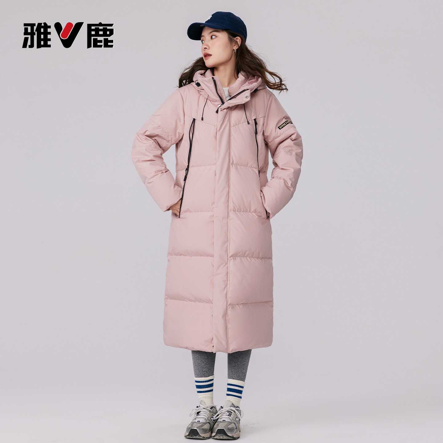 【雅鹿极寒系列】运动长款过膝到脚踝羽绒服冬季加长加厚2025年