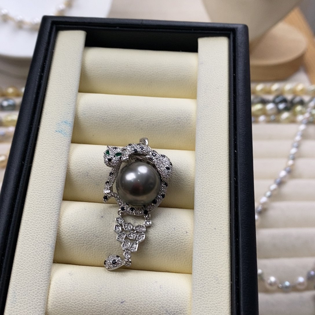 海水珍珠颈饰银S925镶嵌