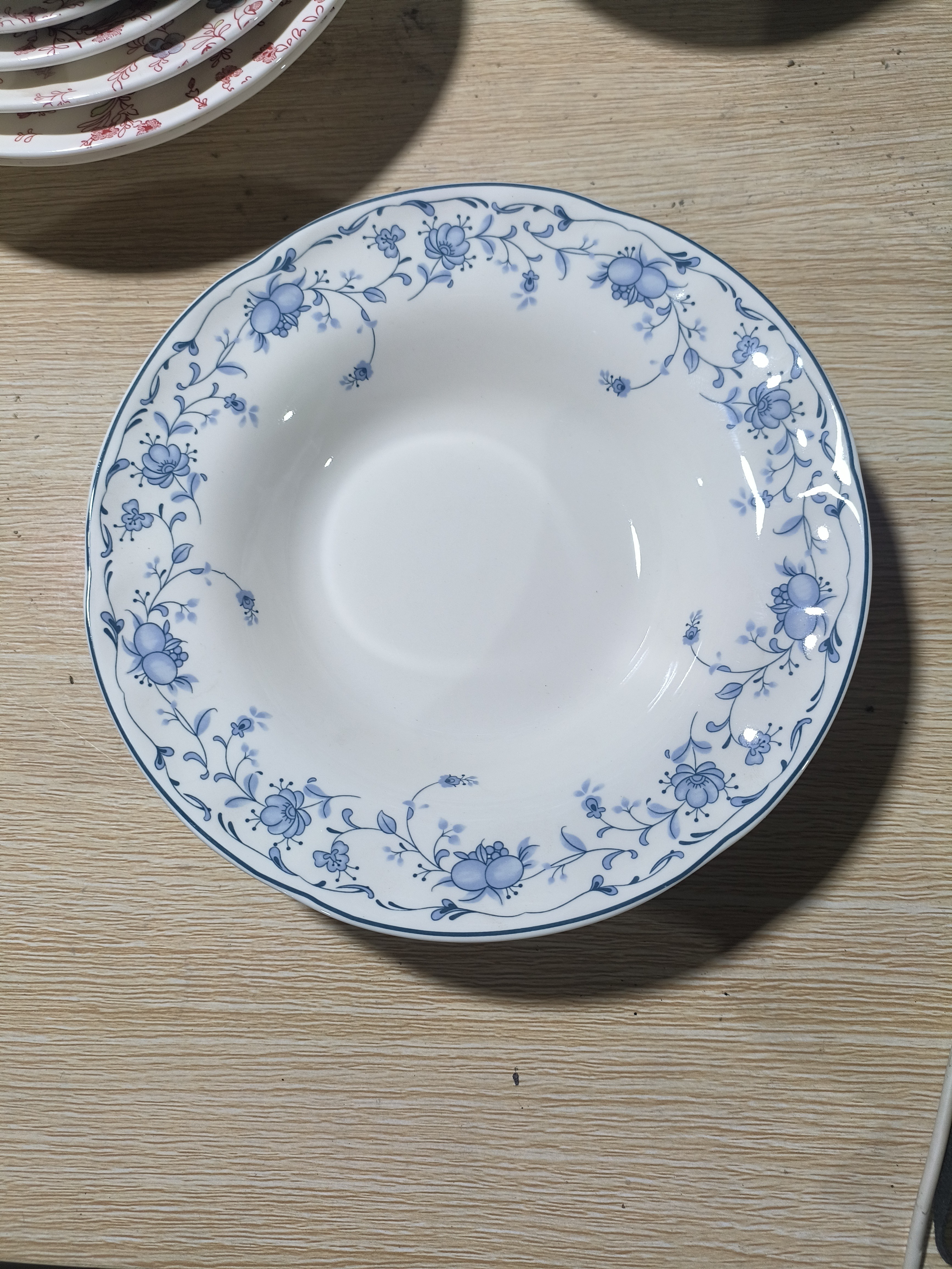 蓝莓8.5寸汤盘口径22 cm微瑕完美慎拍