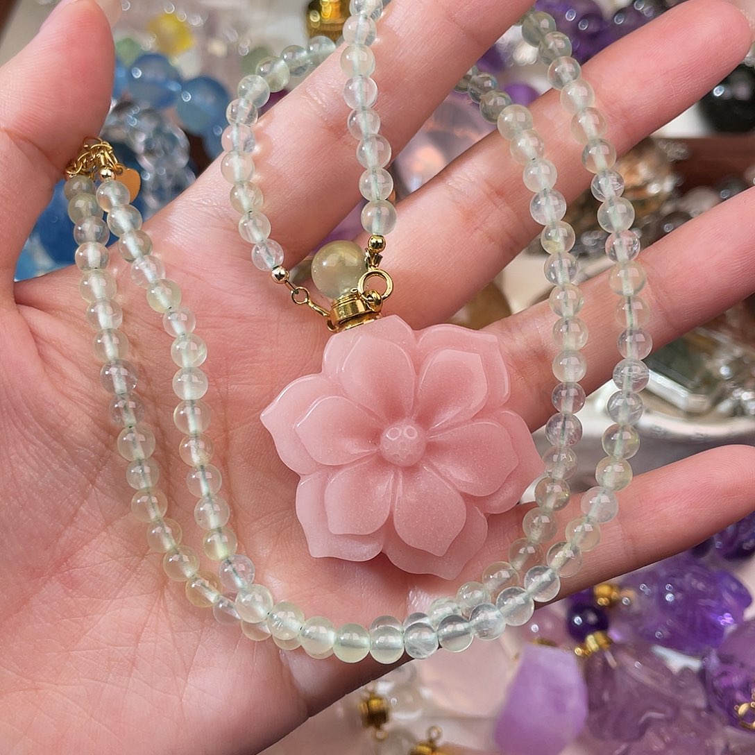 水晶颈饰未镶嵌文**丽天然水晶项链142