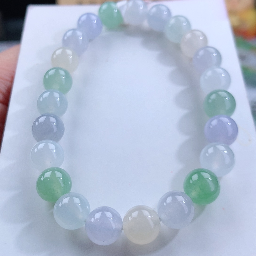 翡翠手链未镶嵌卡8mm