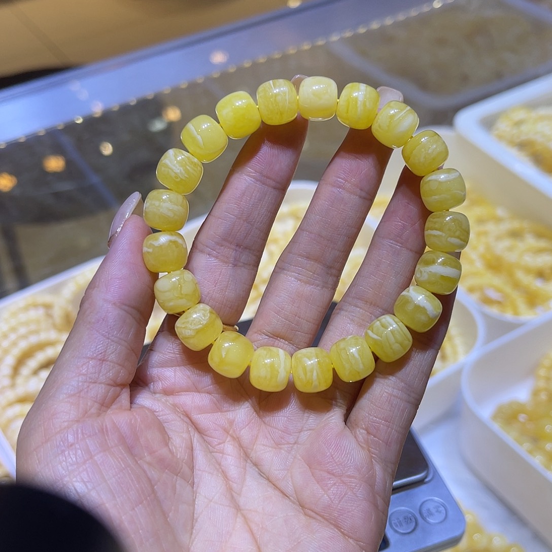手链琥珀未镶嵌蜜蜡手串11