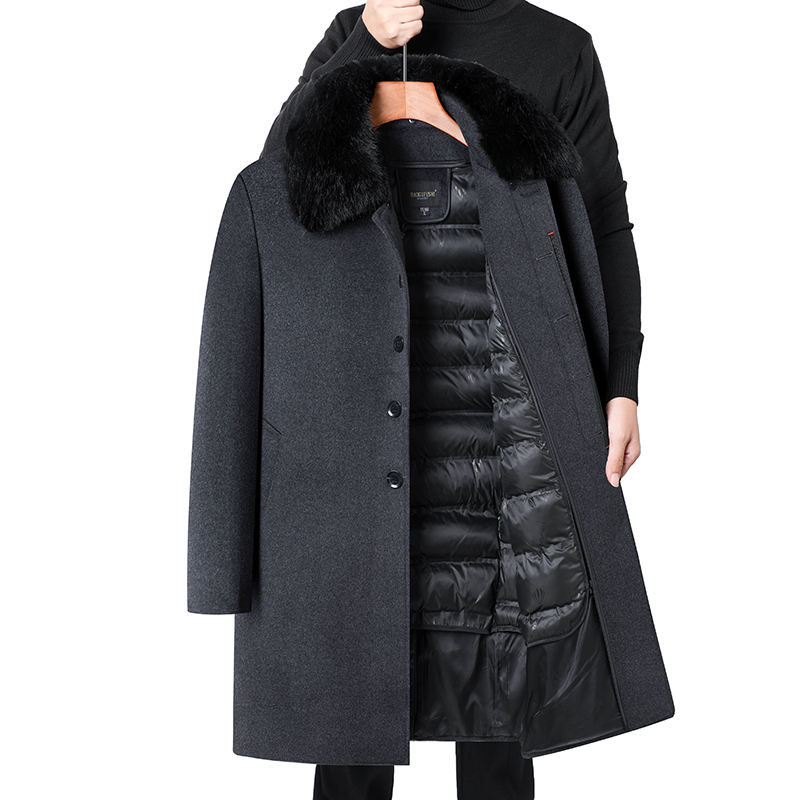 款爸爸袖中老年上装50-60岁中年老年人外套爸爸装冬季加绒加厚