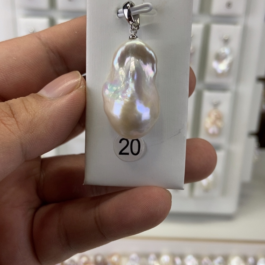 淡水珍珠合金吊坠(不含链)